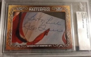 2019 Leaf Cut Signature JOE TORRE CUT AUTO 1 OF 1 #1/1 VINTAGE AUTOGRAPH YANKEES - Picture 1 of 1