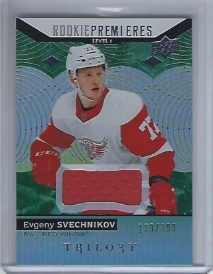 2017-18 Upper Deck Trilogy Green #76 Evgeny Svechnikov Jersey 133/399  - Image 1 of 2
