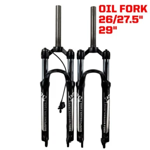 MTB Bicycle Fork Supension OIL 26/27.5/ 29er Inch Mountain Bike Front Fork RL/HL - Picture 1 of 12