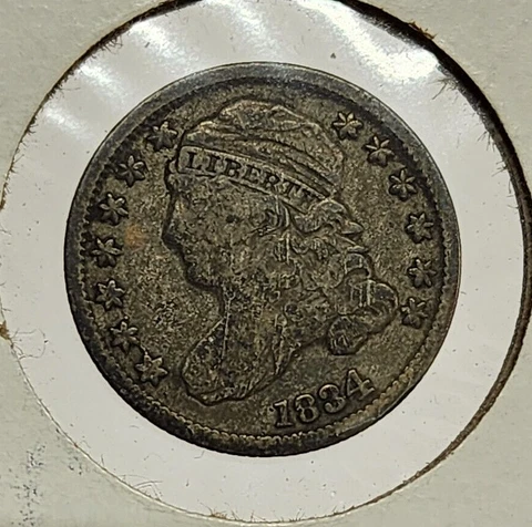 1834 Capped Bust Liberty Dime 10c (2305) Cover