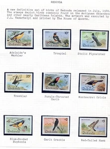 REDONDA birds MNH set 1980 MUH. - Picture 1 of 1