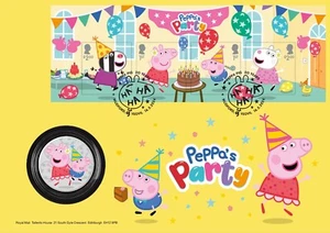 2024 GB PEPPA PIG 20th Anniversary MEDAL COVER *NICE* FDC 16.5.24 FDC - Picture 1 of 1