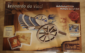 Revell 00510 Leonardo da Vinci Mehrfachgeschütz, 1/16, Holzbausatz, Neu & OVP