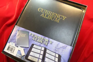 ALBUM VALUTA CARTA BANCONOTE DIMENSIONI PICCOLE, CONTIENE 96 NOTE, NUOVO DI ZECCA, A-1 NUOVO - Foto 1 di 8