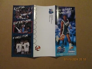 WNBA Charlotte Sting Vintage Defunct Circa 1998 Team Logo Season Ticket Brochure - Picture 1 of 2