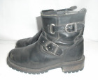 HARLEY-DAVIDSON Mens Distressed 8" Engineer Boots Black Size 7.5 M