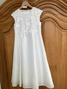Kommunionkleid mit Bolero Grösse 146 abzugeben - Bild 1 von 6