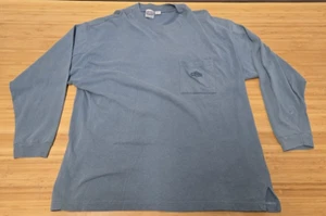 Vintage Levi’s Shirts For Jeans Tag Long Sleeve Pocket T Shirt 90s Faded Blue - Picture 1 of 9