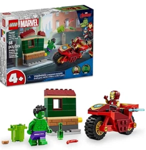 LEGO Marvel Avengers Iron Man vs. Hulk Juego de Construcción 76287 - 68 piezas, Edades 4+ - Imagen 1 de 5