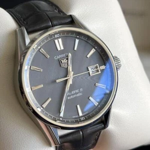 TAG HEUER CARRERA Caliber 5 Automatic Watch Olive - Picture 1 of 9