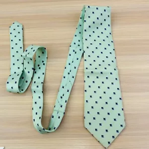 ROBERTA Di CAMERINO Neck Tie Men Blue Italian Geometric Jacquard Silk Suit JAPAN - Picture 1 of 17