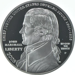 2005-P Proof John Marshall Commemorative Silver Dollar $1 - Picture 1 of 3