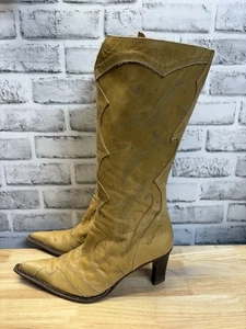 Vintage Y2K DESTROY Cowboy Western Stiefel mit Absatz bis spitz zulaufend Gr. 41 US10-10,5 - Bild 1 von 22