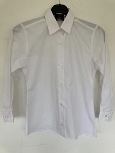 Child’s Ponies On Parade White Show Shirt 26” New - Picture 1 of 2