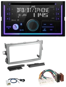 JVC MP3 USB 2DIN DAB Bluetooth CD Autoradio für Toyota Verso 2009-2018 silber - Bild 1 von 9