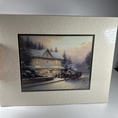 Thomas Kinkade Victorian Christmas IV Matted Collector's Print w/COA 11" x 14" - Image 1 of 4