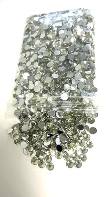 Pale Yellow Crystal Rhinestones Flat Back Round Jewelry Crafting Gems Multipack - Image 1 of 4