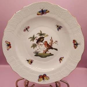 Set Of 2 Herend Rothschild Bird Porcelain Salad Dessert Plate, 7.5" NEW, #3 Of 4 - Picture 1 of 11