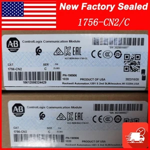 AB 1756-CN2 SER C ControlLogix Communication Module AB 1756 CN2 PLC - Picture 1 of 5