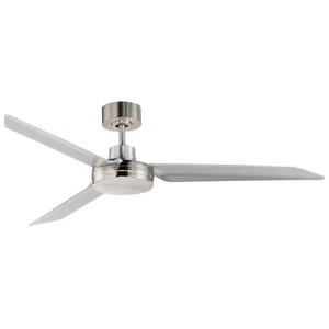Satin Nickel 52"Outdoor Ceiling Fan from the Ultra Slim Collection - Picture 1 of 1
