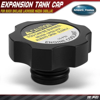 Coolant Reservoir Radiator Cap for Buick Enclave LaCrosse Mazda 6 Cadillac CTS - Image 1 of 4