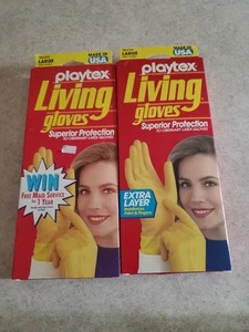 Guantes Playtex Living vintage nuevos en caja original, talla grande. ¡Juego de 2! S7 - Imagen 1 de 2