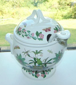Vintage Portmeirion Botanic Garden Large Lidded Soup Tureen With Ladle 33cm - Picture 1 of 4