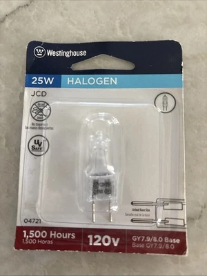 WESTINGHOUSE 04715 25W 120V 25 WATT (HLGN) BI-PIN GY6.35 BASE LIGHT BULB - Image 1 of 2