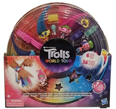 DreamWorks Trolls World Tour Tiny Dancers Greatest Hits Figures Toys Set Hasbro - Image 1 of 4