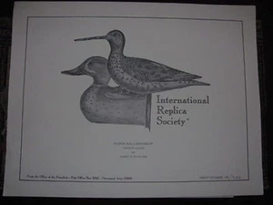 IRSD  Int.  Replica Duck Decoy Print  IRSD10 DSS - Picture 1 of 2