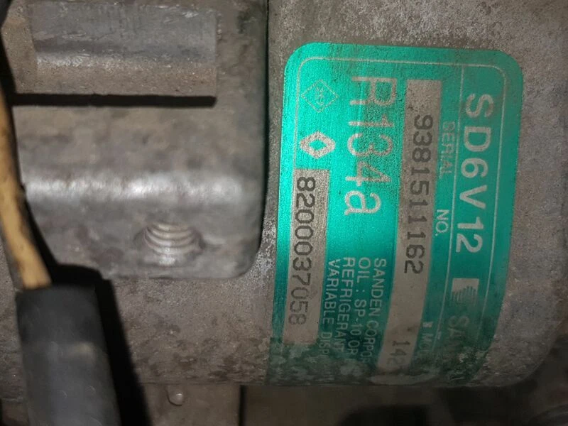 8200037058 compresor del aire acondicionado para RENAULT CLIO II 2001 1142430 - Imagen 1 de 4