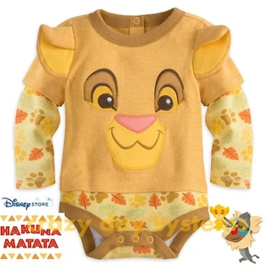 Disney Store Simba Bodysuit The Lion King Baby 0/3 3/6 6/9 9/12 12/18 18/24 Mo - Picture 1 of 2