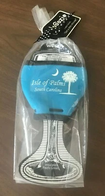 WOOZIE Copa de Vino Koozie Aislador Nuevo con Etiquetas *Island of Palms S.C. Foto 1 de 4