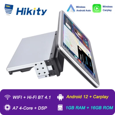 1 DIN 10.1" Android 15 Apple Carplay Autoradio mit GPS Navigation Bluetooth WiFi - Bild 1 von 4