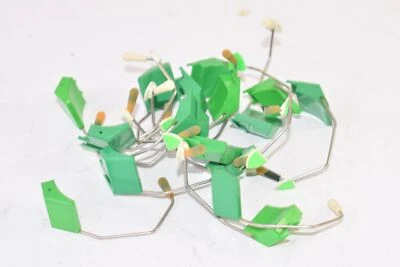 Lot of 15 Fischer & Porter Replacement Pen Pieces - Green  - Image 1 of 2