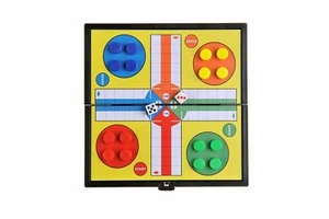 MINI 12 X 12 CM LUDO MAGNETIC FOLDABLE TRAVEL GAME TOY GIFT - Picture 1 of 7