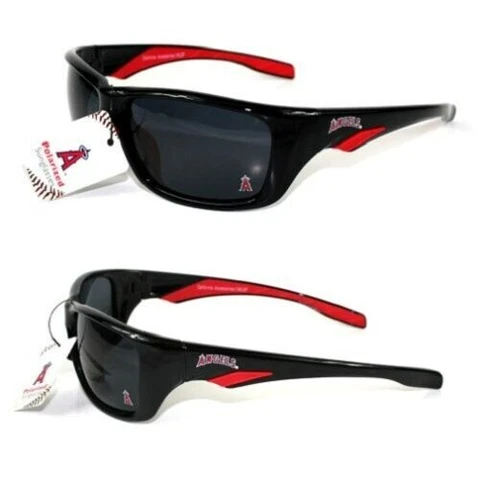 LOS ANGELES ANGELS SUNGLASSES FULL RIM SPORTS MLB POLARIZED & W/FREE POUCH/BAG Cover