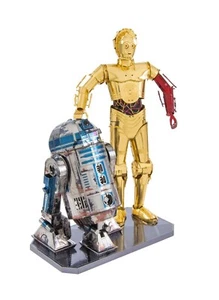Star Wars C3P0 and R2D2 Metal Earth Gift Box 3D Laser Cut Model DIY Kit MMG276 - Picture 1 of 10