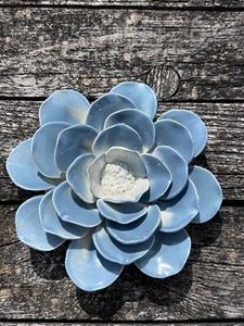 Fleur Ancolie bleue en céramique diamètre 20 cm - Foto 1 di 12