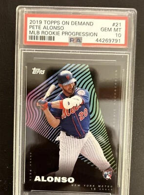 2019 Topps On Demand Rookie Progression #21 Pete Alonso PSA 10 GEM MINT Grade - Image 1 of 4