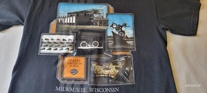 Genuine Harley Davidson Museum Milwaukee Wisconsin T-Shirt Black Size M Unisex - Picture 1 of 15