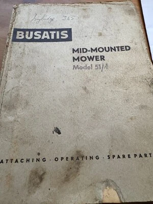 Busatis Model 51 Mittelmäher Bedienungsanleitung - Bild 1 von 4