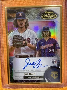 Joe Ryan Rookie 2022 Topps Gold Label #FA-JRY Framed Autograph Minnesota Twins - Picture 1 of 9