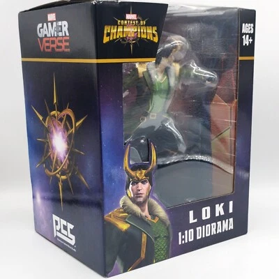 Marvel Gamer Verso Concurso de Campeones LOKI 1:10 Diorama Estatua Coleccionable NUEVO Foto 1 de 4
