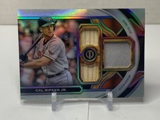 2023 Topps Tribute Cal Ripken Jr Triple GU Jersey Bat Relic #1/199 Orioles