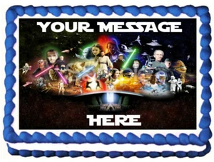 STAR WARS Party Edible cake topper image decoration - Picture 1 of 10