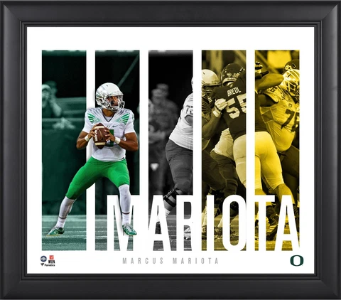 Marcus Mariota Oregon Ducks Framed 15x17 Player Panel Collage Cover