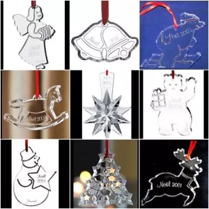 Luxus seltenes Baccarat Kristall Glas Weihnachten Weihnachten Ornament LE 2000 - 2014 mit Box - Bild 1 von 20