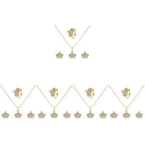 5 Sets Necklace Wedding Jewelry for Bride Miss - Picture 1 of 12
