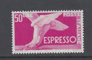 ITALY 1951 EXPRESS LETTER 50l. BRIGHT PURPLE MINT NEVER HINGED SG E684 - Picture 1 of 2